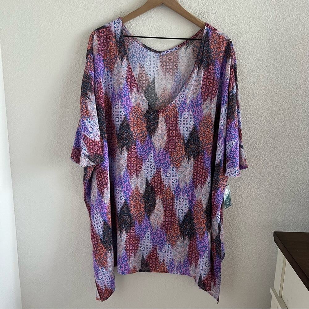 NWT Eidon Maeva Kaftan Muti Venice Cover Up Swim One Size